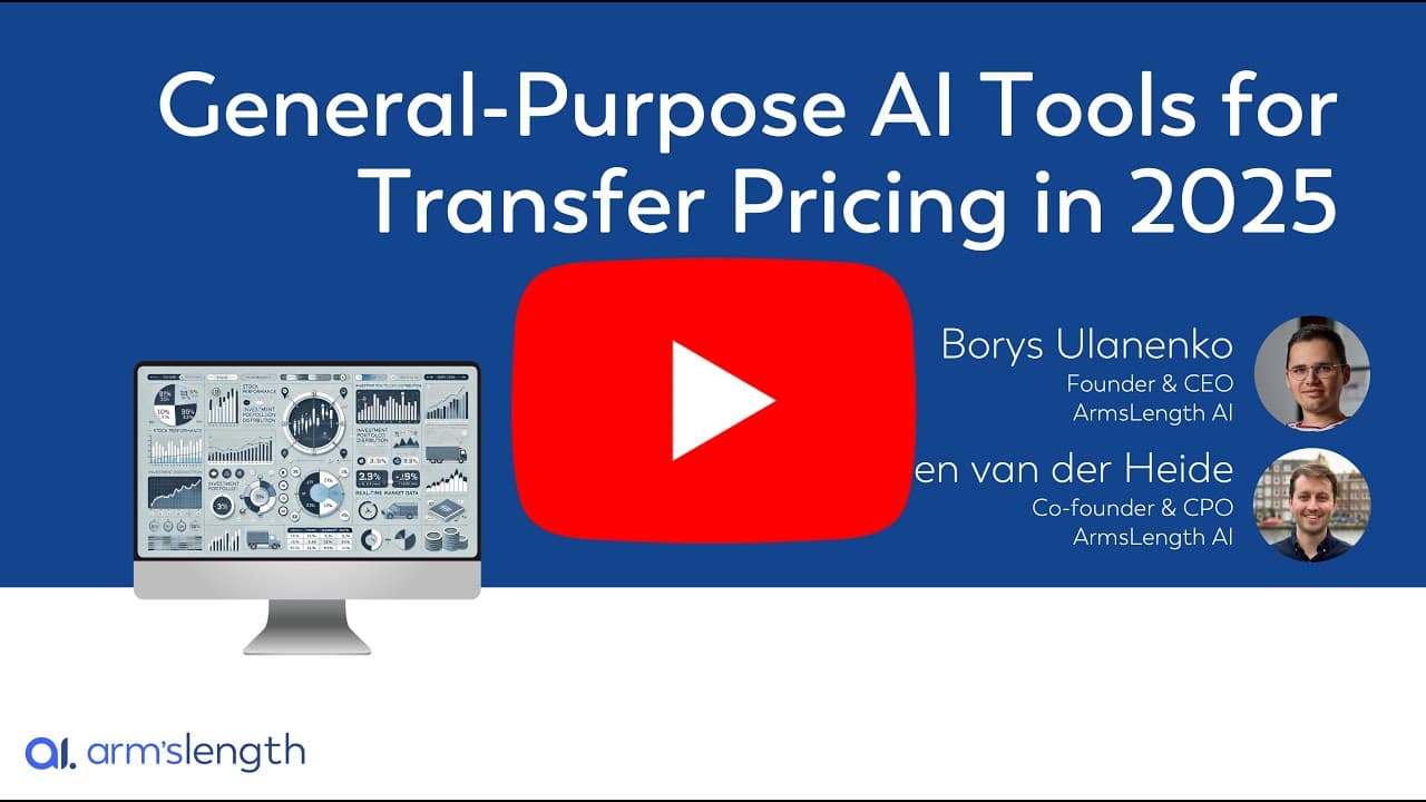 General-Purpose AI Tools for Transfer Pricing in 2025