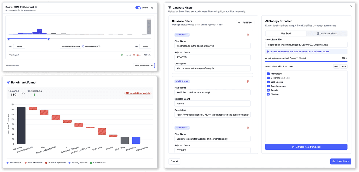 Enhanced Filters interface